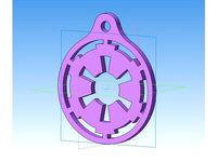 StarWars - Imperial star keyring by AndrewStick