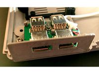 Retro Playstation Pi Usb Hub Holder by jakobwesthoff