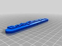 Keychain with custom text by dandumit