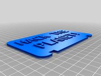 Flashforge Back Plate - Hack the Planet by katascope