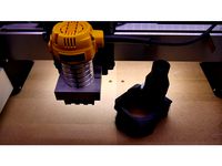 Slim Dewalt DWP611 Thread-On Dust Shoe for Shapeoko by mhuff