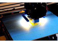Anet A8 extruder LED strip light y-axis mount by schnuffi