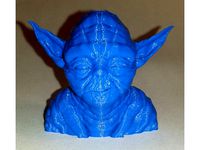 Smirking Yoda - Optimized to be printed with no supports by MakerMatic
