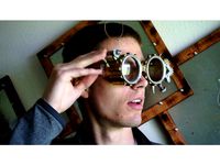 Steampunk Safety Glasses by AlphaPhoenix