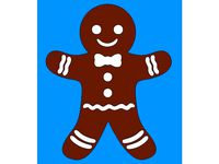 Gingerbread Man Fridge Magnet by wslab