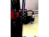 Prusa bed leveling sensor for use with dual fan bracket for E3D v6 by rcoolen