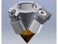 Diamond Hotend Blower Fan Mount by bigcnc