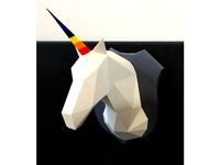 Unicorn Trophy with Changeable Horn by hutchyx