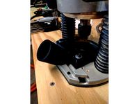 Dust Port Attachment for Bosch 1617 Plunge Base Router by B_Rich