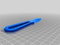 Flat side Knife by nitrografix