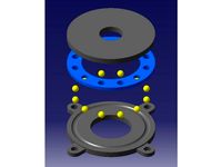 Thrust bearing, 4.5mm balls by ErikRudec