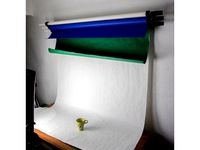 Wall-Mounted Multiple Backdrop Paper Roll Pulldown Rack by DotScott1