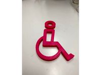 Disabled toilet sign by Recarens