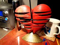 Ticking Heart by Phill_Luland_3D_Printed_Art