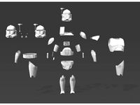 SW Captain Rex Suit / Armour model by Jace1969