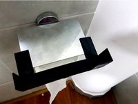 WC wipes adaptation for toilet roll holder. by luismatias