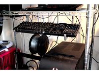 Wire Shelf Keyboard Holder by esologic