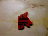 German shepherd pendant key ring by RmY