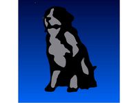 Bernese Mountain Dog pendant key ring by RmY