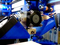 E3D V6 hotend attachment base and fan duct  by ts2a