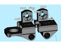 Abbas V11 Güncelleme 8mm Trablez Vida İçin X Motor Tutucu ve Karşılığı by neco066