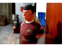 Half Vulcan Starship Captain Old by foxxfiles