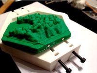 Catan terrain tiles for 2X cylindrical (3mm) magnets by shocksofmighty