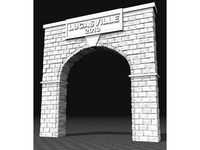 Single Track Stone Tunnel Portal for O Scale Model Trains by CountDeM0net
