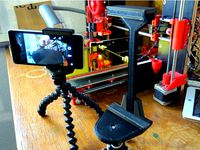 Adjustable tripod mount for tablet or smartphone by enif