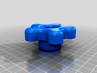 Strong M12 M10 M8 star knob with locked nut by samyp