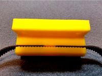 Prusa I3 Y Belt Holder 4 bolt mounting for 6mm GT2 Belt by n9jcv