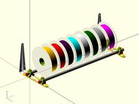 Spool Shelf using 3/4" EMT & 8x10 Metal Shelf Brackets by GeoDave