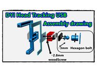 DIY head tracking USB 　ball joint　　in 123dx by ThreePenguin