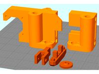 Hesine M505 Anet A8 (Prusa i3) X-Mounts incl. 8mm bearing (LM8UU) and belt tensioner by Spirit00