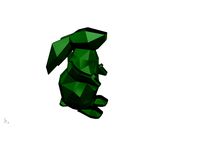 Rabbit low poly, coelho by wiezorek