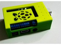 Case for Rasbperry Pi with a Motor HAT by mdegrazia