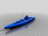 The Battleship Bismarck 1:1000 by Tombas