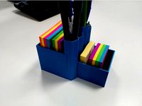 Hive Honeycomb pencil and post it holder by jesusmartin