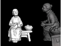 statuette grandmother - nonna statuetta -  statuette grand-mère -  abuela estatuilla by Ardesi_Marco