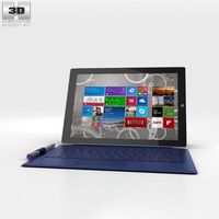 Microsoft Surface Pro 3 Blue Cover 3D Model