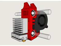 The WhistleBlower - Prusa i3 X Carriage for E3D Chimera with built-in layer fan by ftaysse