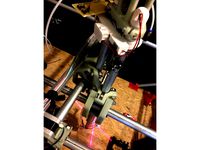 MPCNC Z-Mounted AA battery powered Laser Guide by anthonyalburton