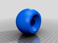 roue avant tondeuse diam 50mm  avec emplacement pour 2 roulements de 22mm/8mm by luckyxav