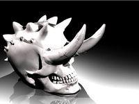 Horned Skull by patrickdlowrie