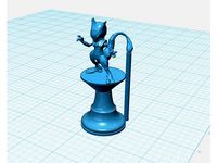 Mew & Mewtwo King/Queen Pieces for Pokemon Chess Set by AG3Dprinting