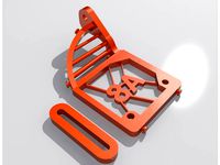 Anet A8 Hinge with mount points for rubber bands by stijnpeeters