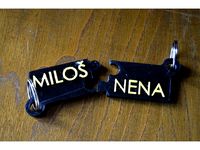 Customizable puzzle keychain for couples (or friends) by Prospect3dlab