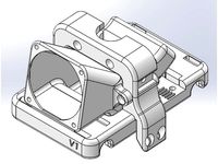 CTC Single Schlitten für Sinterbronze Buchsen inkl. E3D V6 Halter by mamo1980