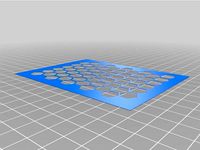Airbrush Stencil/Template 10mm hex pattern by h0unskull