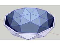 Simplified "Flexible Mini Greenhouse-Dome with Pot" by danielgoto